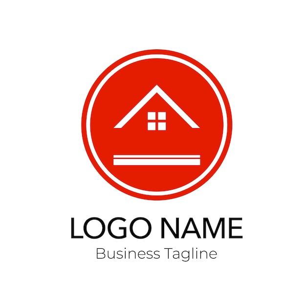 Logo Red Real Estate Company Business