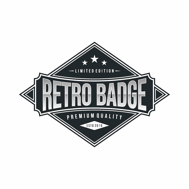 Logo retro badge vektor