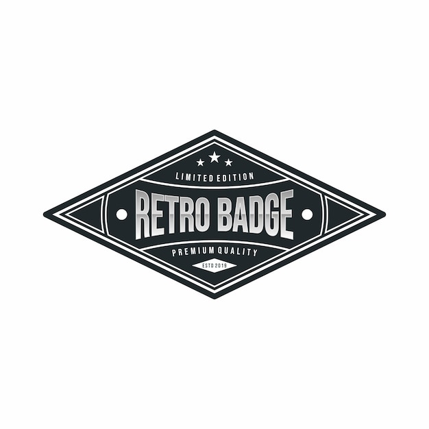 Logo retro badge vektor