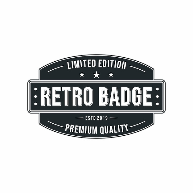 Logo retro badge vektor