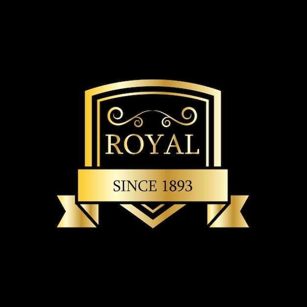 Vector logo royal gold design template collection