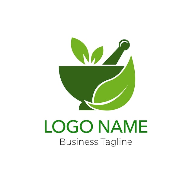 logo salad healthy food design business template collection