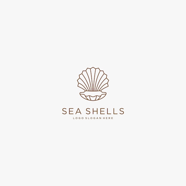 logo sea shells design art template