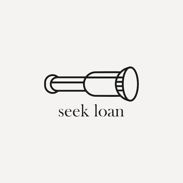 logo seek loan design art template