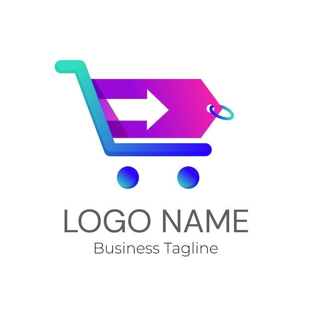 Vector logo shop business brand