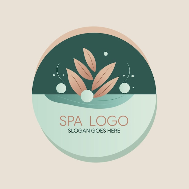 Vector a logo for spa logo in vector with the isolated background