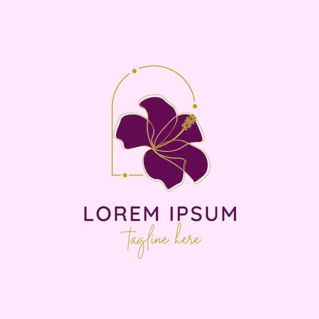 Logo spa wellness beauty flower