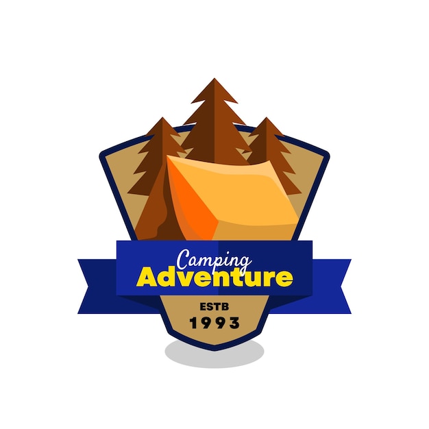 logo for summer camp adventure