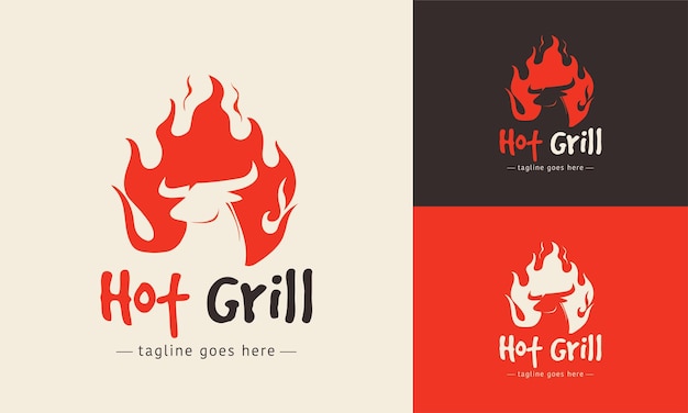 logo template for barbecue restaurant