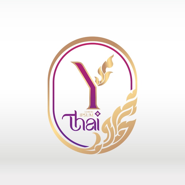 Logo for a thai restaurant called y thai