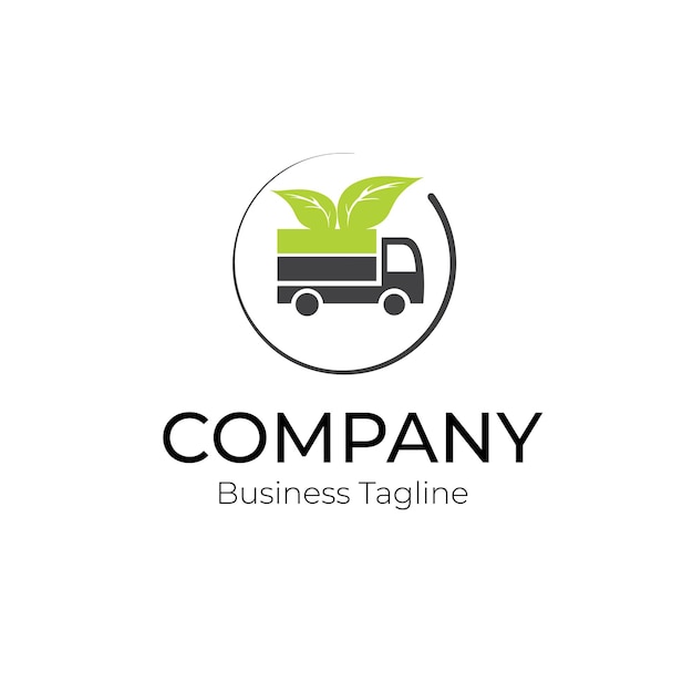 logo truck design business template collection