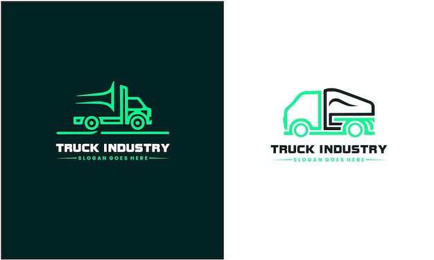 a logo for truck industrial company and truck company