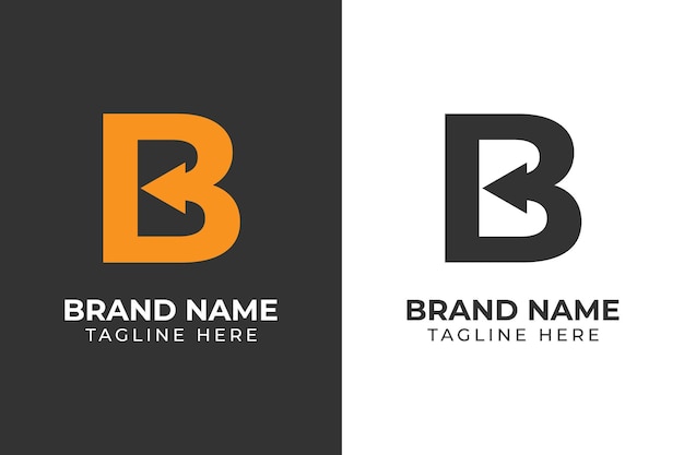 logo type B back template design