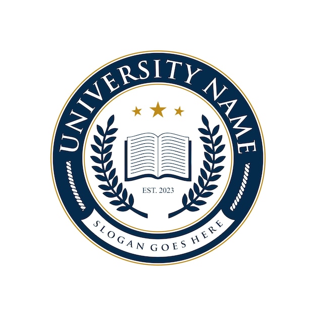 A logo for university name, a logo for a company called the university.