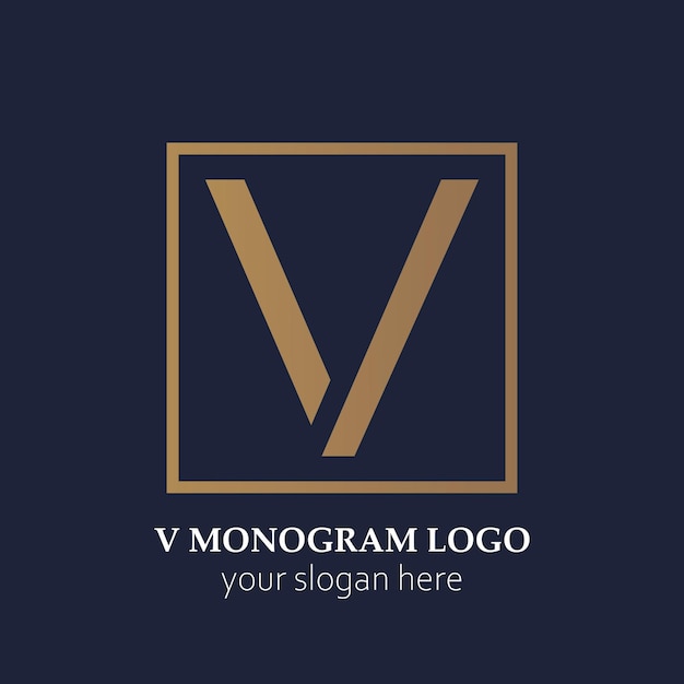 Logo V monogram luxury