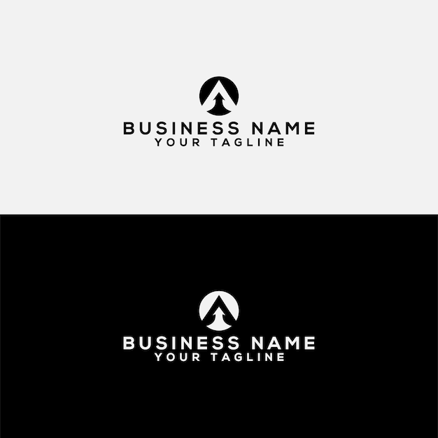 A logo vector design template letter logo maker Circle letter logo A Letter vector Logo Design