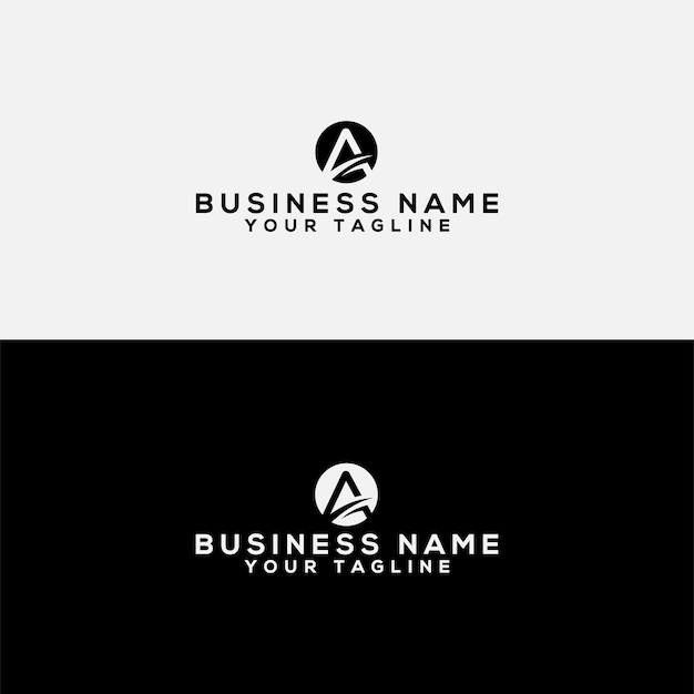 Vector a logo vector design template letter logo maker circle letter logo a letter vector logo design