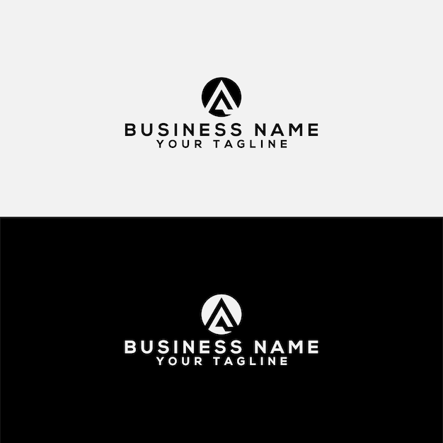 A logo vector design template letter logo maker Circle letter logo A Letter vector Logo Design