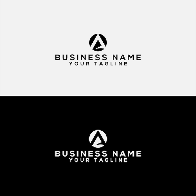 A logo vector design template letter logo maker Circle letter logo A Letter vector Logo Design