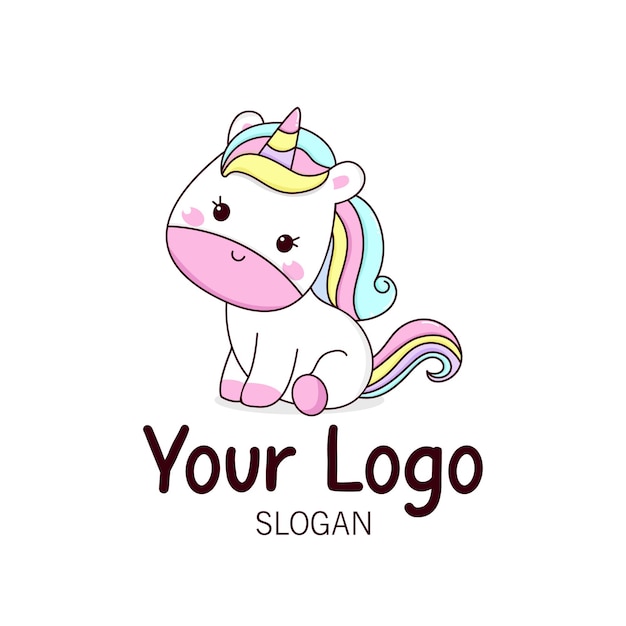 Logo vector unicorn