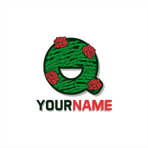 A logo with a cactus and red roses on it