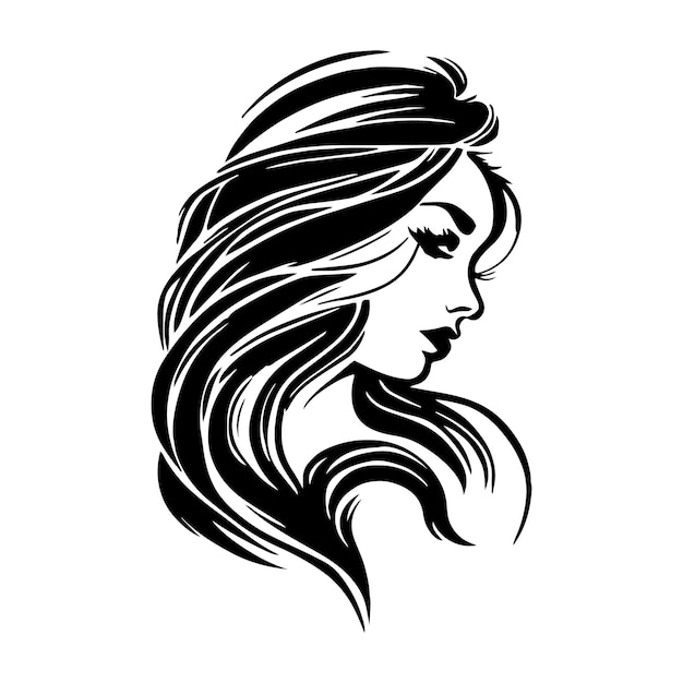 Logo Woman branding design templates vector illustration Vector logo design for beauty salon or hair salon or cosmetic design