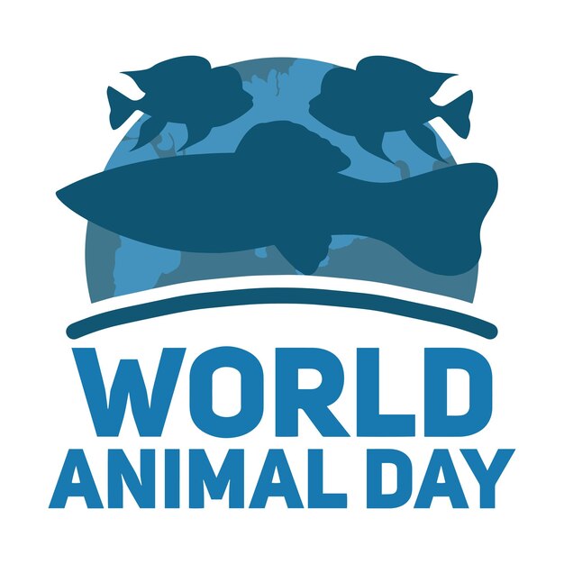 Vector logo world animal day 98