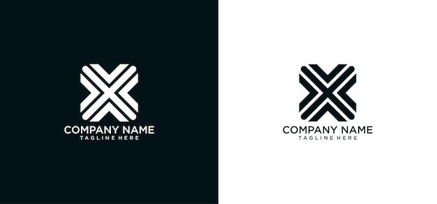 logo x initial design