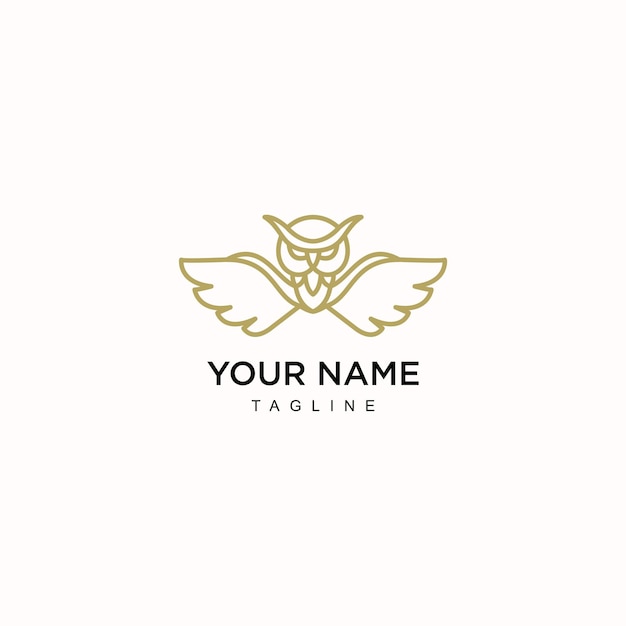 logo your name tagline design art template