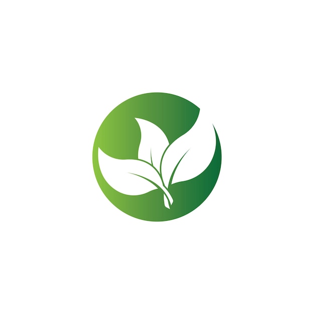 Logos of green leaf ecology nature element vector icon