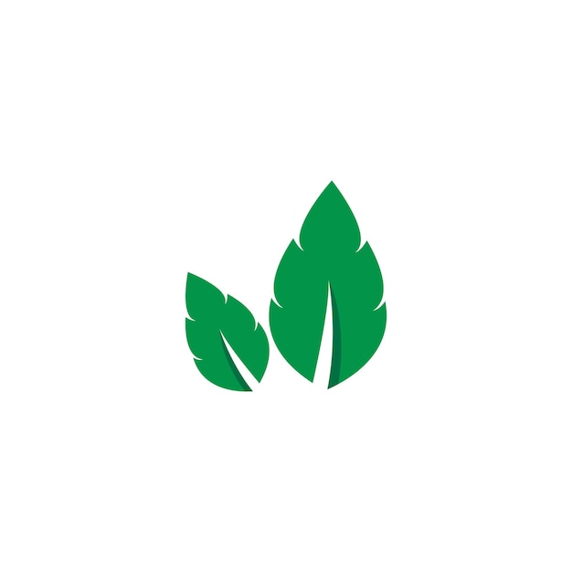 Logos of green leaf ecology nature element vector