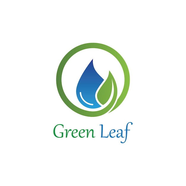 Logos of green Tree leaf ecology