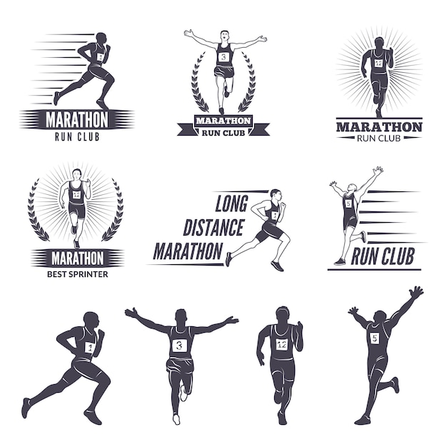 Logos or labels for runners. 