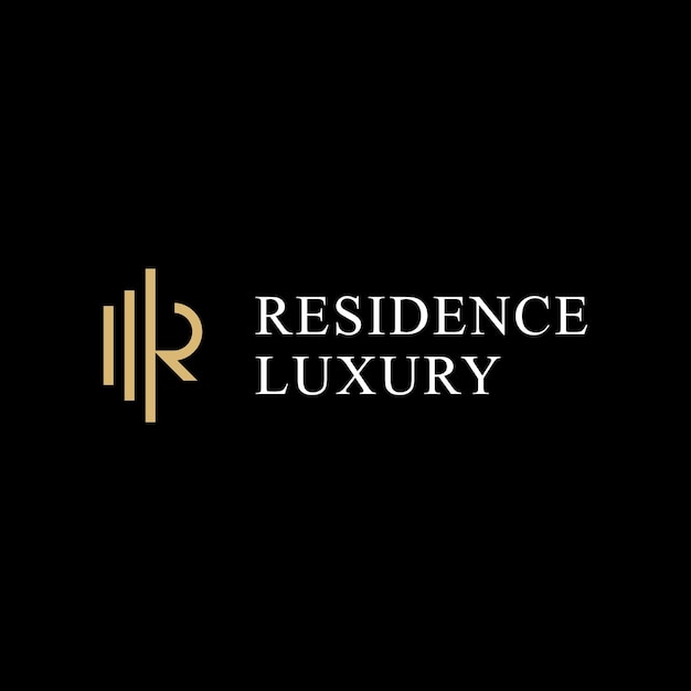 logos for luxury properties and residences with the letter R