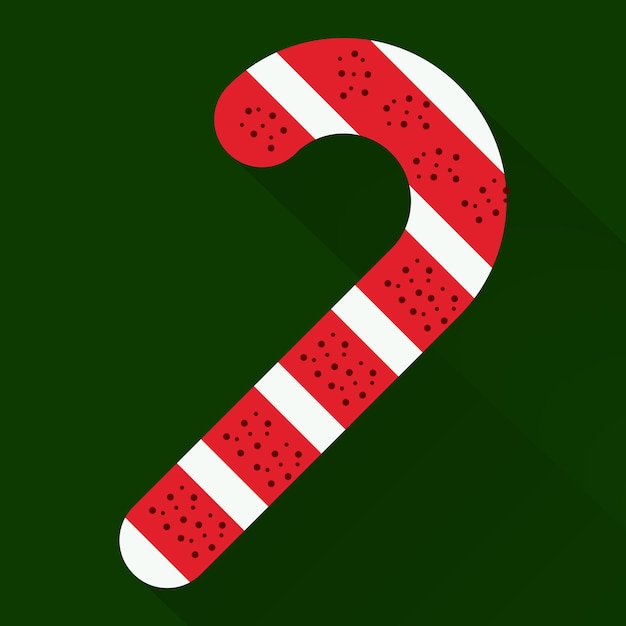 Lollipop candy cane vector