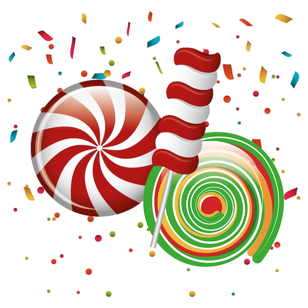 lollipop candy sweet isolated icon