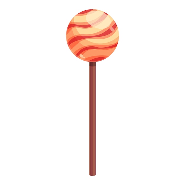 Lollipop icon cartoon vector Candy cake pop Sugar stick