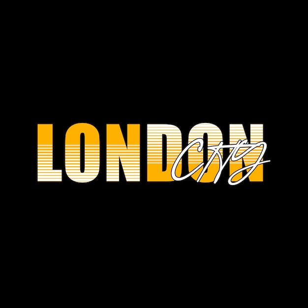 london city typography design vector for print t shirt