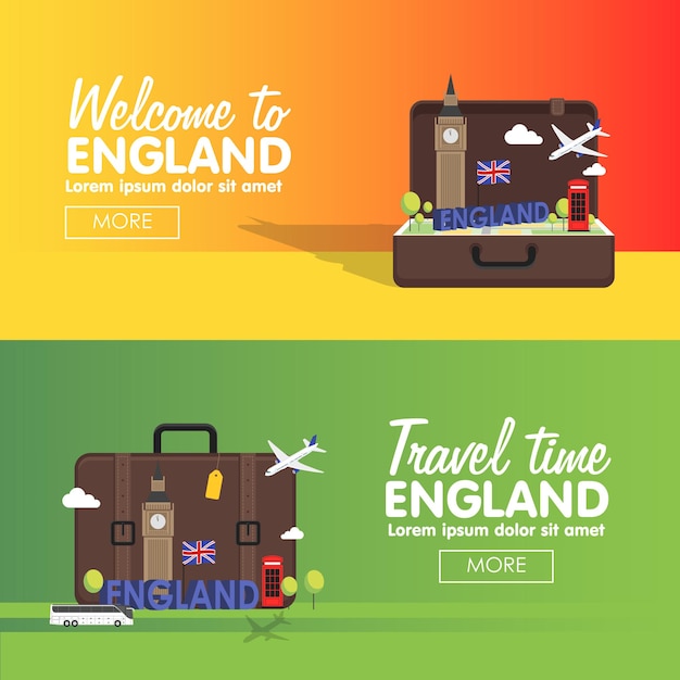 London, England Vector travel destinations icon set, Info graphic elements for traveling to England.