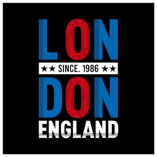 Vector london england vintage design tshirt vector illustration