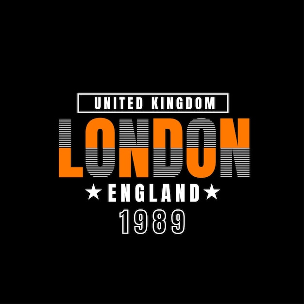 Vector london typeface design template vector