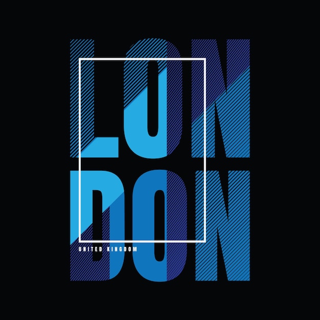 London typography vector illustration t shirt design