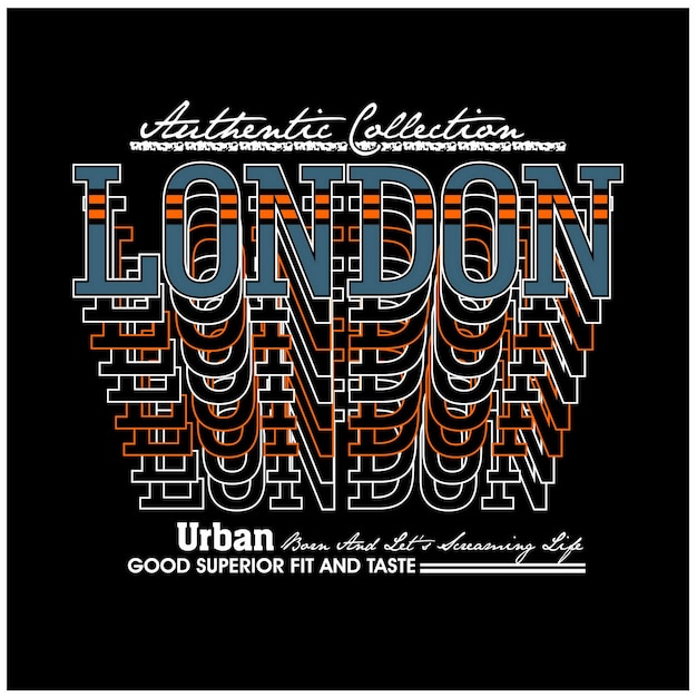 London UK Vintage typography design in vector illustration tshirt clothing and other uses