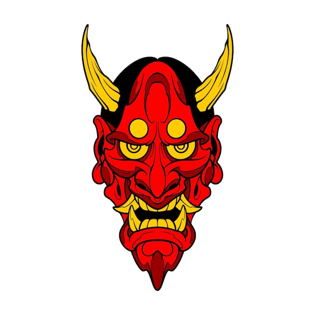 long face oni mask