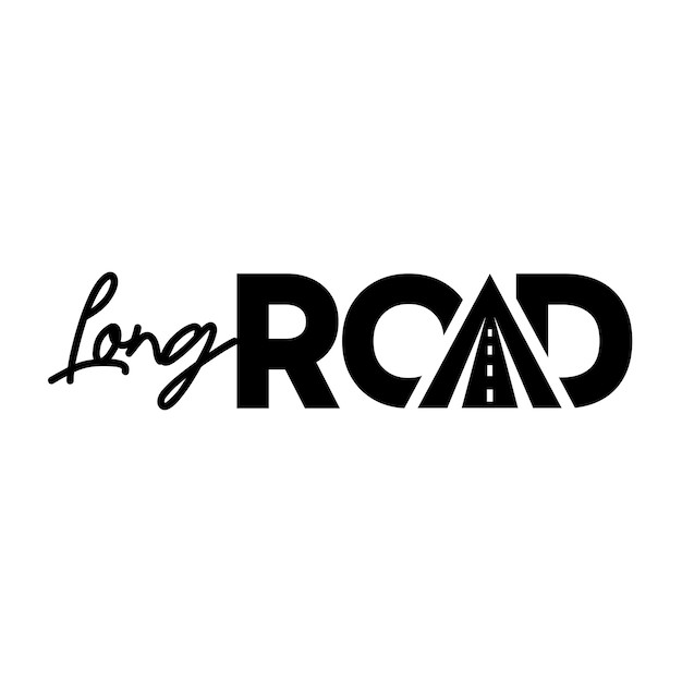 Long road logo sign design