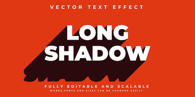 Long Shadow text effect