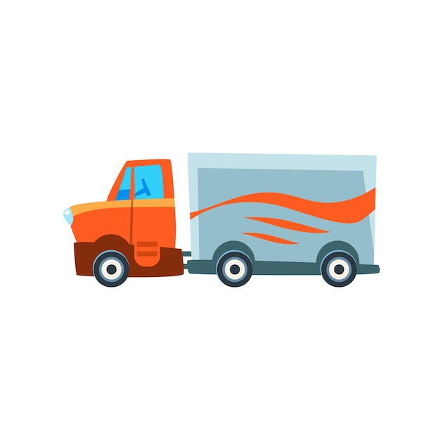 LongDistance Cargo Truck Toy Cute Car Icon