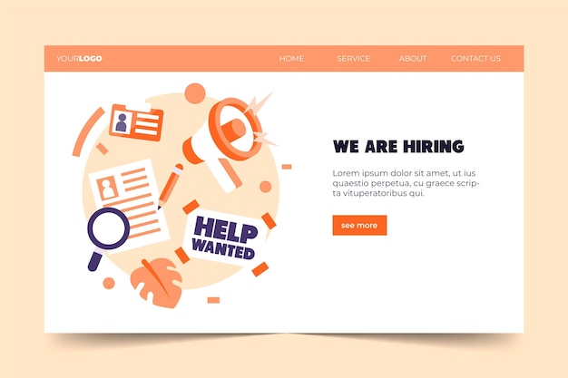 Looking for jobs we are hiring landing page