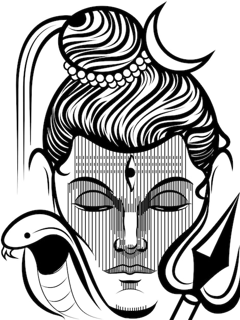 Lord Shiva Face, Indian gods, mahadev