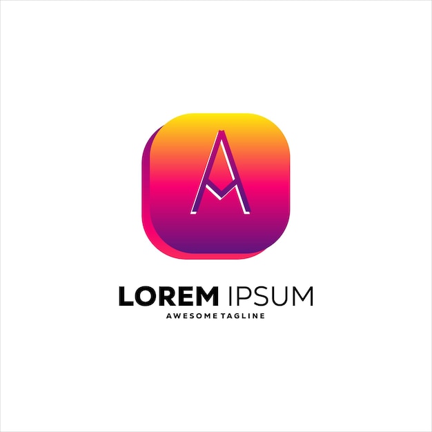 Lorem ipsum logo design colorful gradient